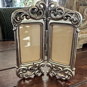Brighton Ornate Silver Double Frame